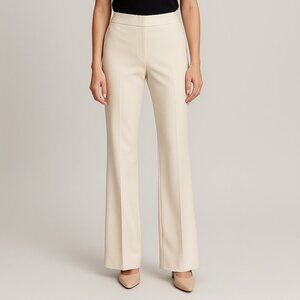 Etcetera White Trousers Size 2 | Wide Leg Polyester Pants | Workwear Career